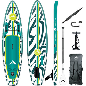 11'3" Podium Turquoise Inflatable Paddleboard Kit